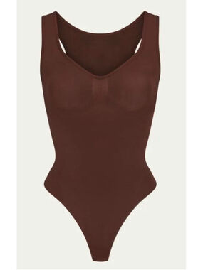 New Skims Seamless Sculpt Scoop Neck Thong Bodysuit Size Large